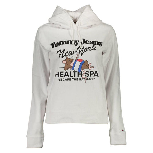 Tommy Hilfiger White Cotton Women Sweater Tommy Hilfiger Light Gray
