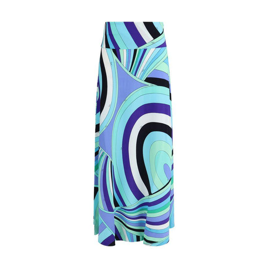 Emilio Pucci Iride print long Skirt Emilio Pucci Sky Blue