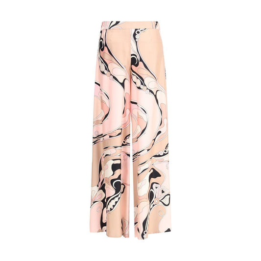 Emilio Pucci Orchid print silk Pants Emilio Pucci Bisque