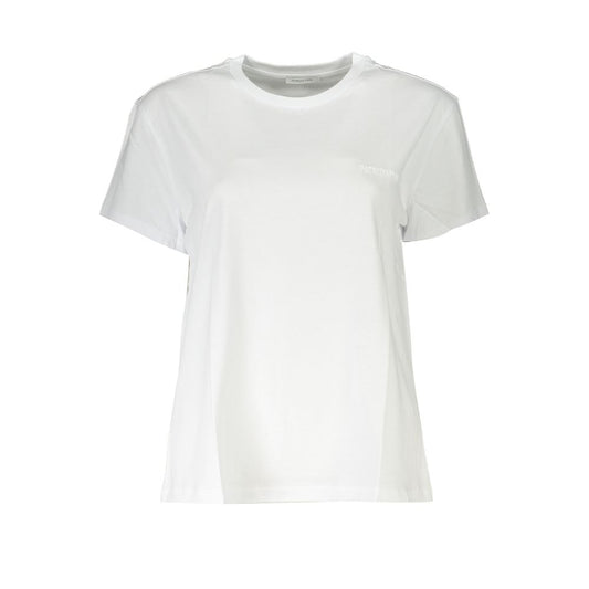 Patrizia Pepe Chic Organic Cotton Crew Neck Tee Patrizia Pepe Lavender