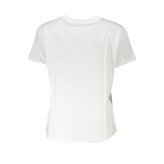 Patrizia Pepe Chic Organic Cotton Crew Neck Tee Patrizia Pepe Lavender