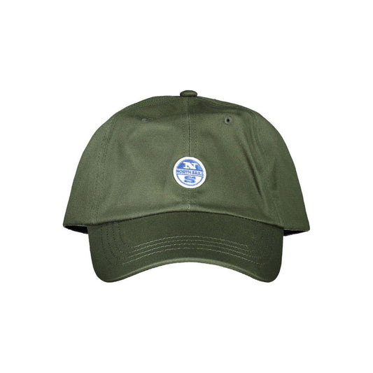 North Sails Green Cotton Men Cap North Sails Dark Olive Green