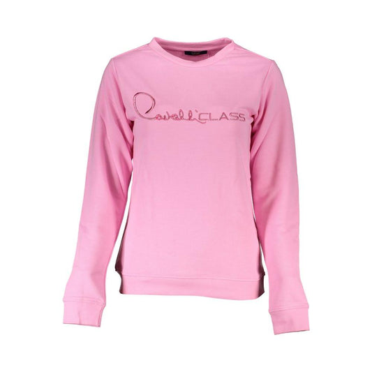 Cavalli Class Cavalli Class Pink Cotton Sweater CA-26821-XXL