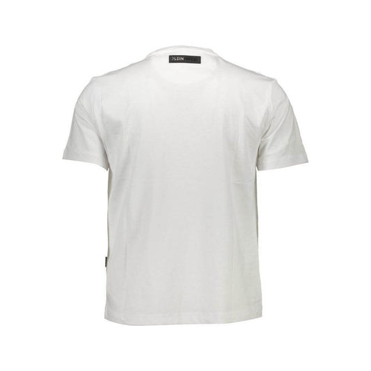 Plein Sport White Cotton Men T-Shirt PL-37298-S