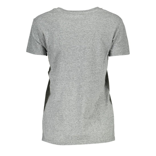 Levi's Gray Cotton Women T-Shirt Levi's Dark Gray