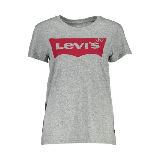 Levi's Gray Cotton Unisex T-Shirt