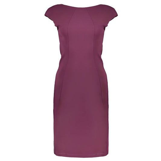 Patrizia Pepe Purple Elastane Dress Patrizia Pepe Dim Gray