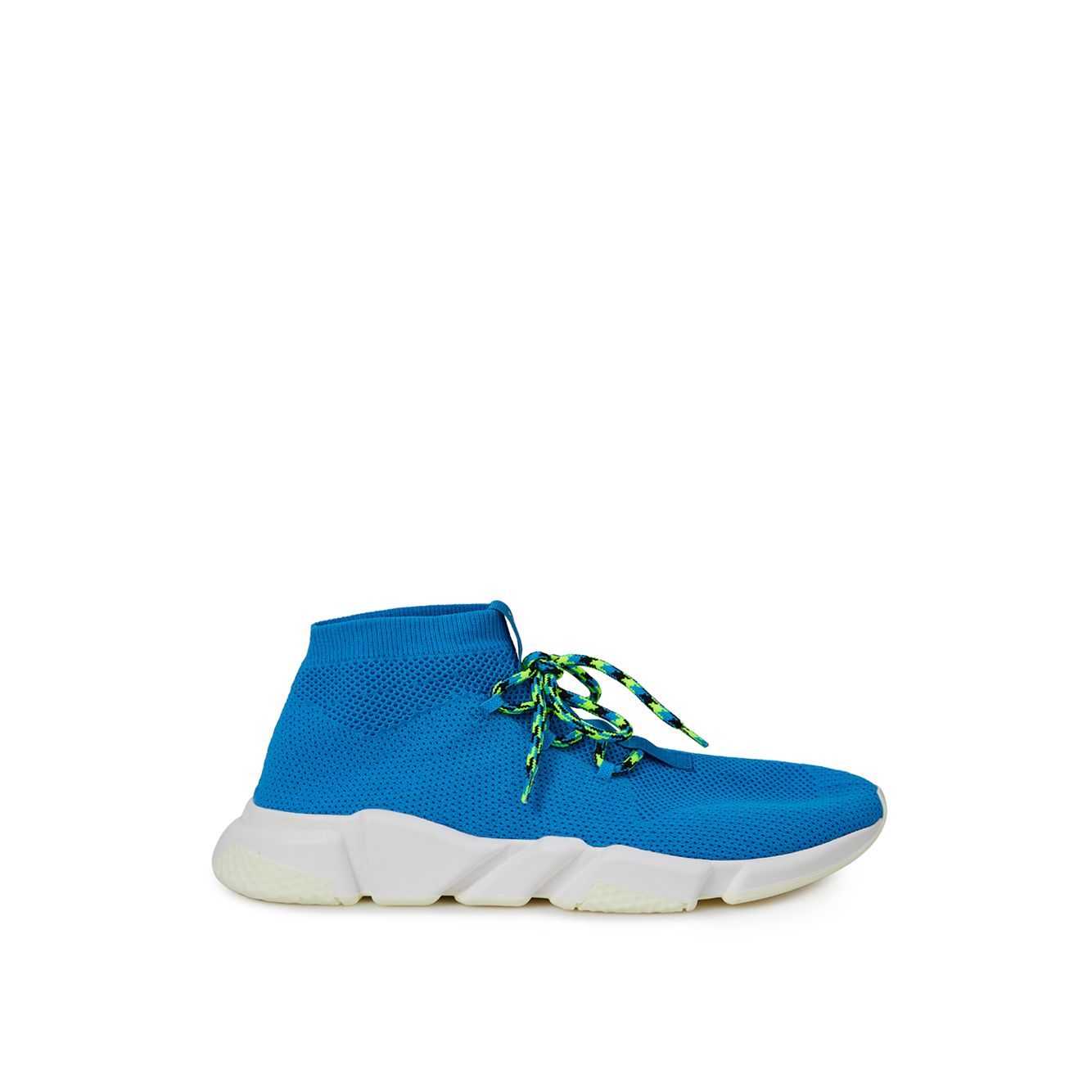 Balenciaga Blue Cotton Athletic Sneakers