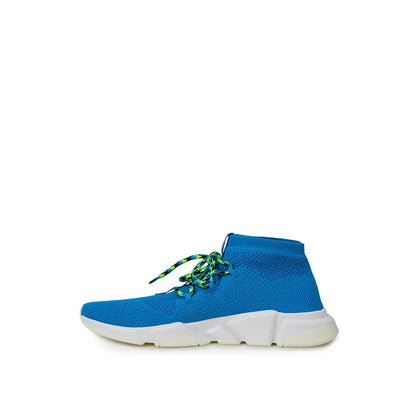 Balenciaga Blue Cotton Athletic Sneakers