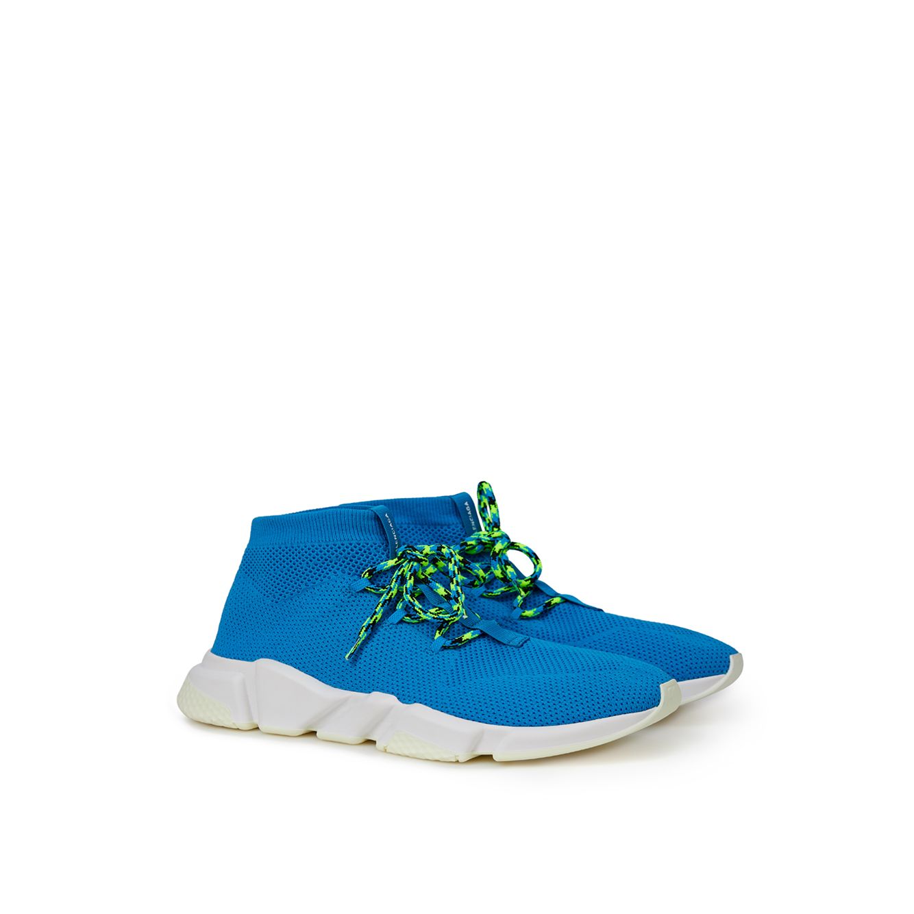 Balenciaga Blue Cotton Athletic Sneakers