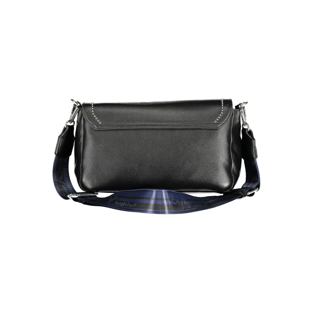 Front view with bag zipped and handles upright.
