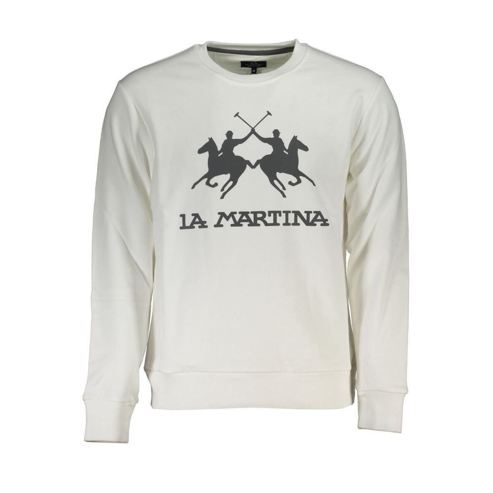La Martina Elegant Long Sleeved Crew Neck Sweatshirt LA-23086-XL