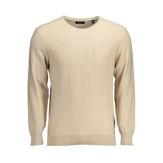 Gant Beige Cotton Men Sweater1728,67403481248,Beige,Clothing,Gant,Men,New with tags,S,Sweaters - Clothing,Sweatshirts - Sweaters - Clothing,XXL