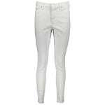 Tommy Hilfiger White Cotton Women Jeans TO-37657-W25 | L30