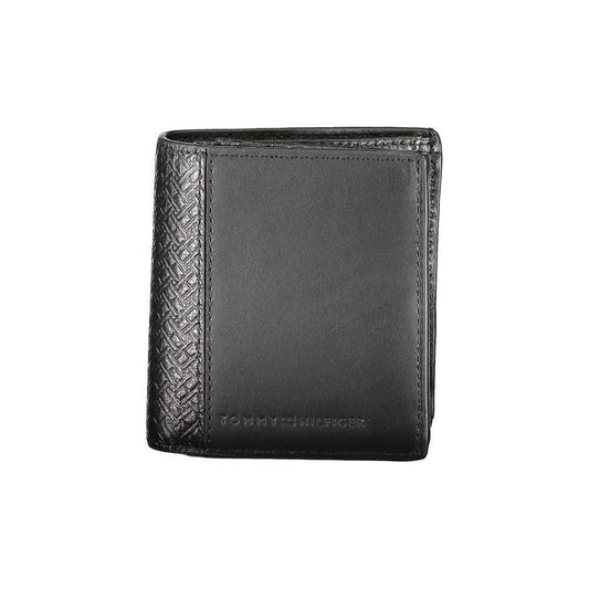 Tommy Hilfiger Black Leather Men Wallet TO-13960