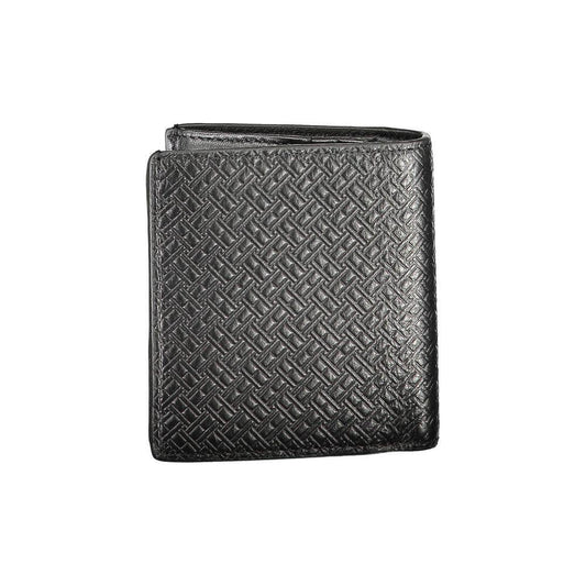 Tommy Hilfiger Black Leather Men Wallet TO-13960