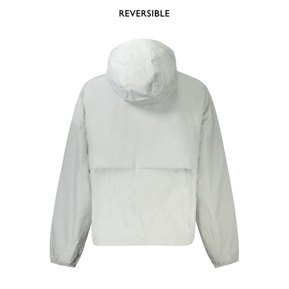 K-WAY Gray Nylon Jackets & Coat