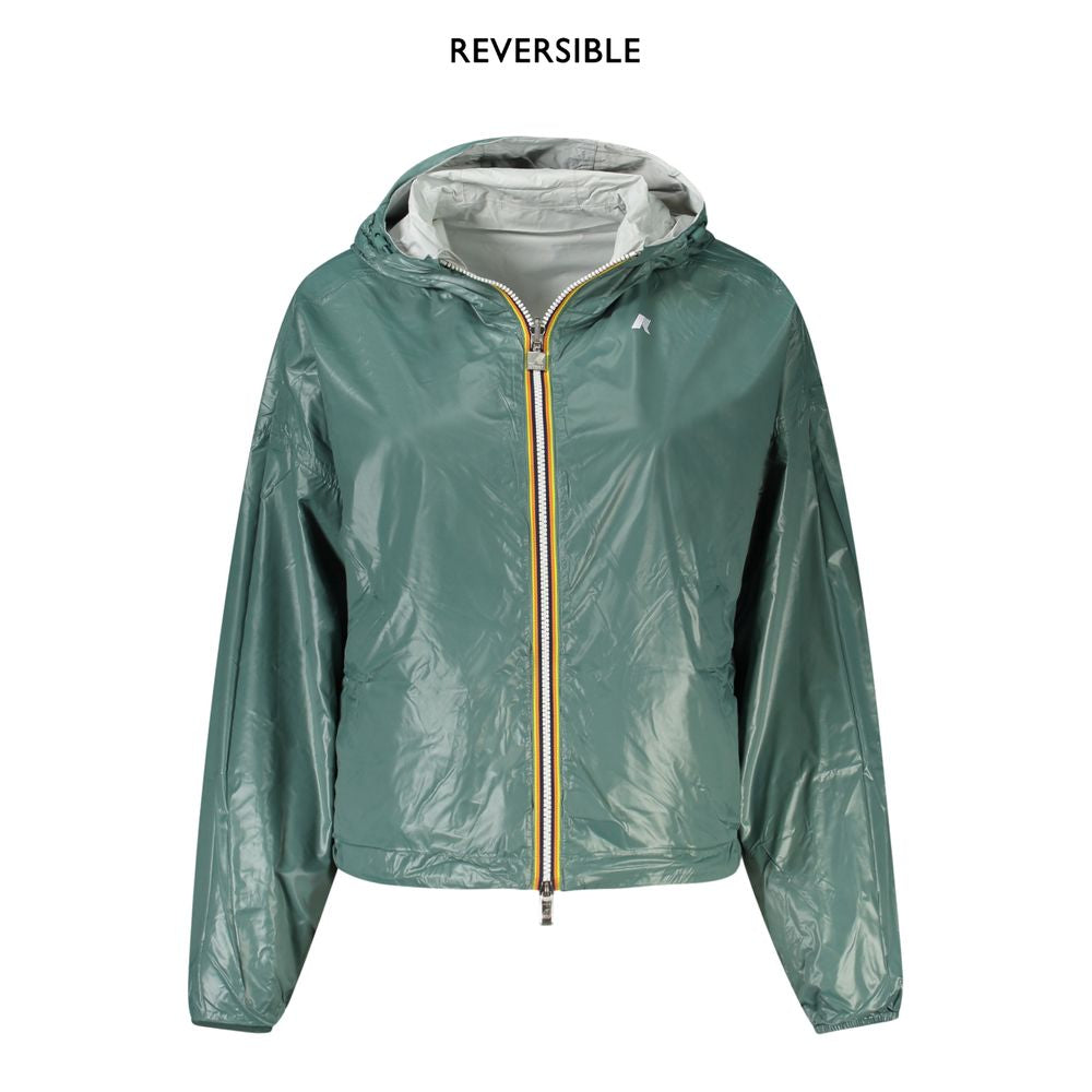 K-WAY Gray Nylon Women Jacket KW-34131-M