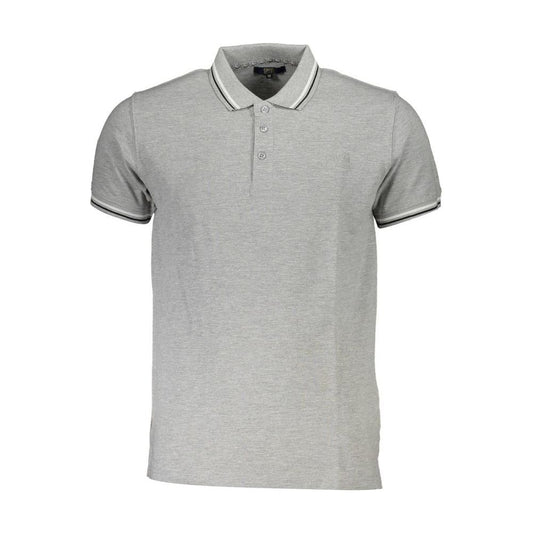 Cavalli Class Brown Cotton Men Polo Shirt