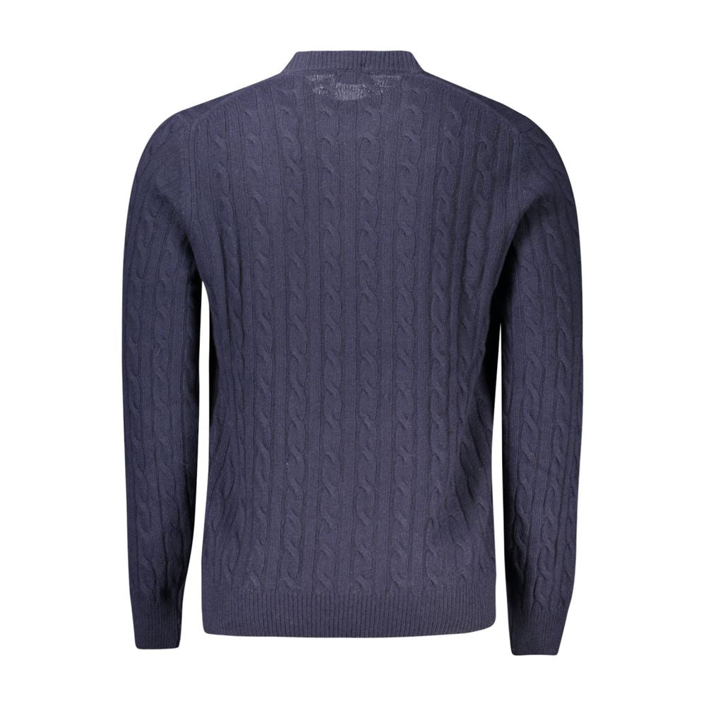 North Sails Black Wool Men Sweater