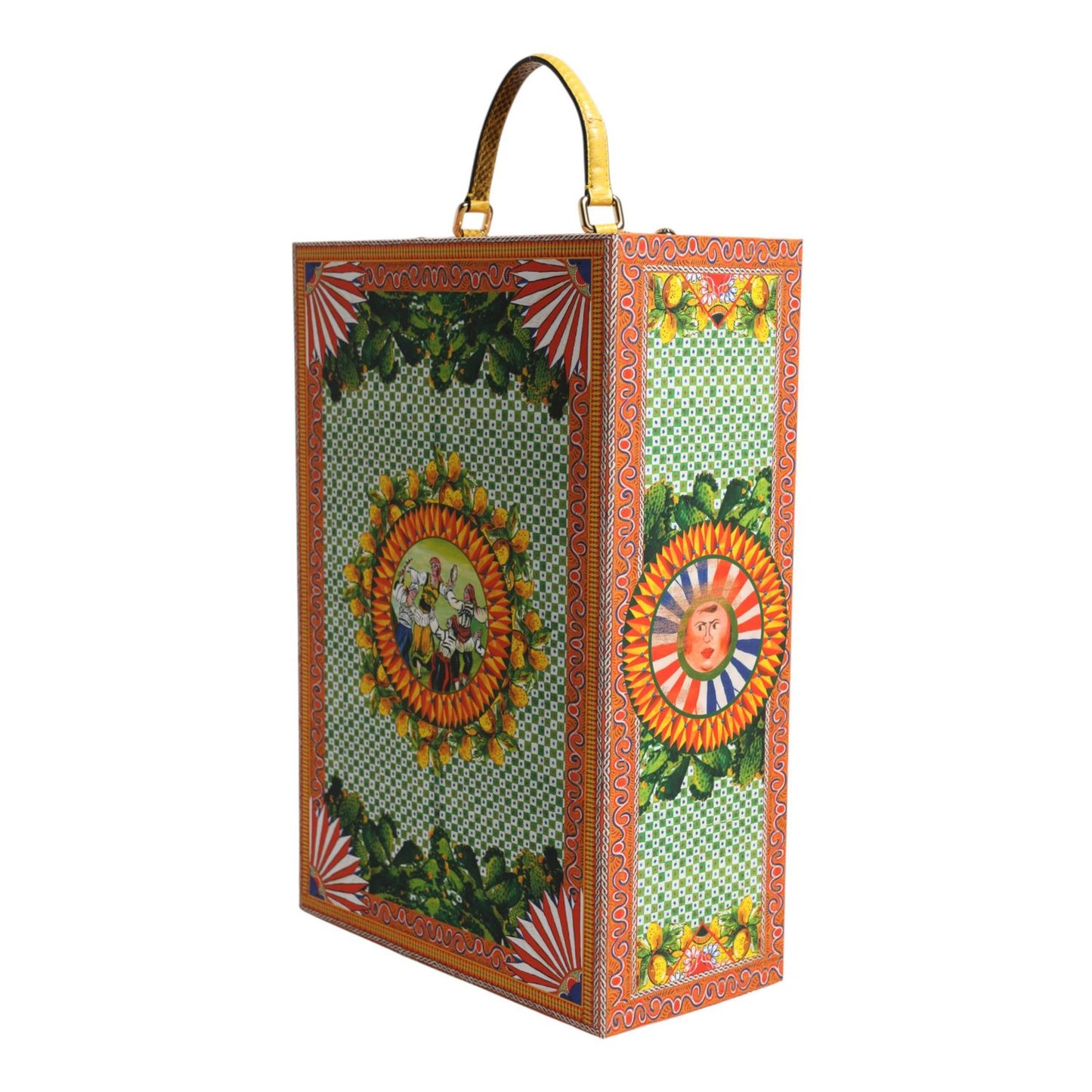 Dolce & Gabbana Red Dress Ceramic Porcelain Fashion Box Leather Sicily Dolls