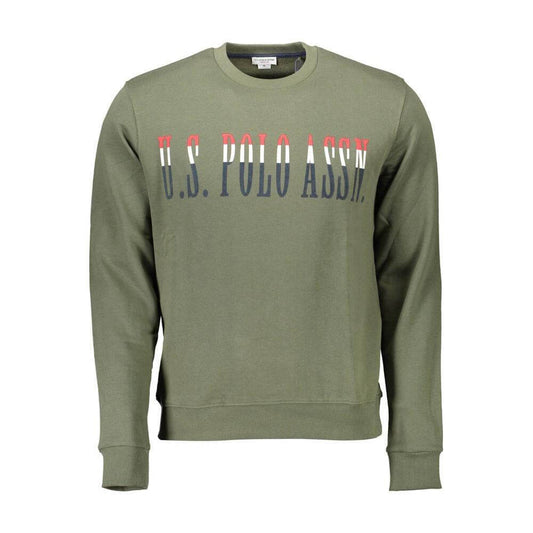 U.S. POLO ASSN. Green Cotton Men Sweater