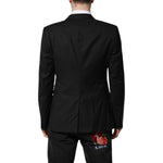 Dolce & Gabbana Black GOLD Single Breasted Suit Coat Blazer KOS2356-50