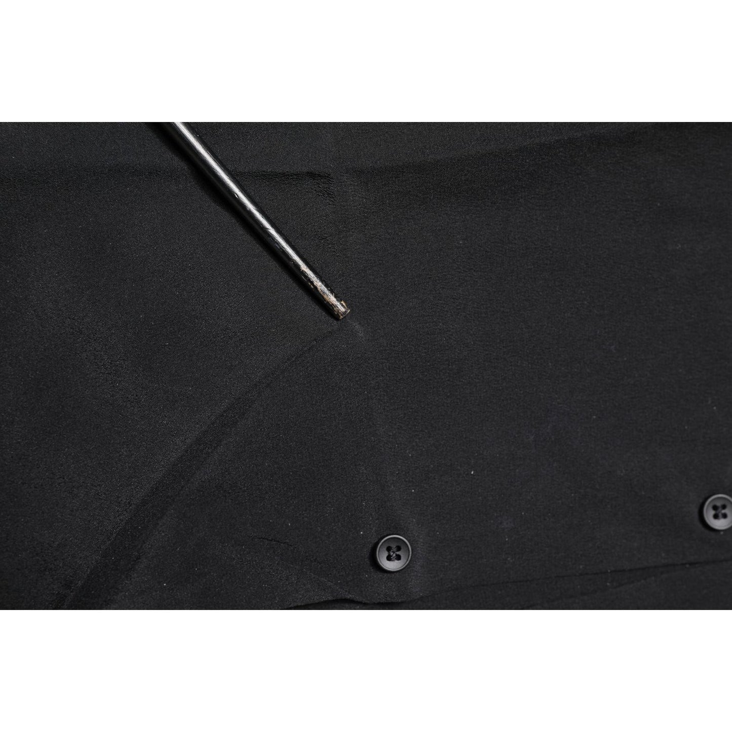 Dolce & Gabbana Black Silk GOLD Long Sleeves Dress Shirt