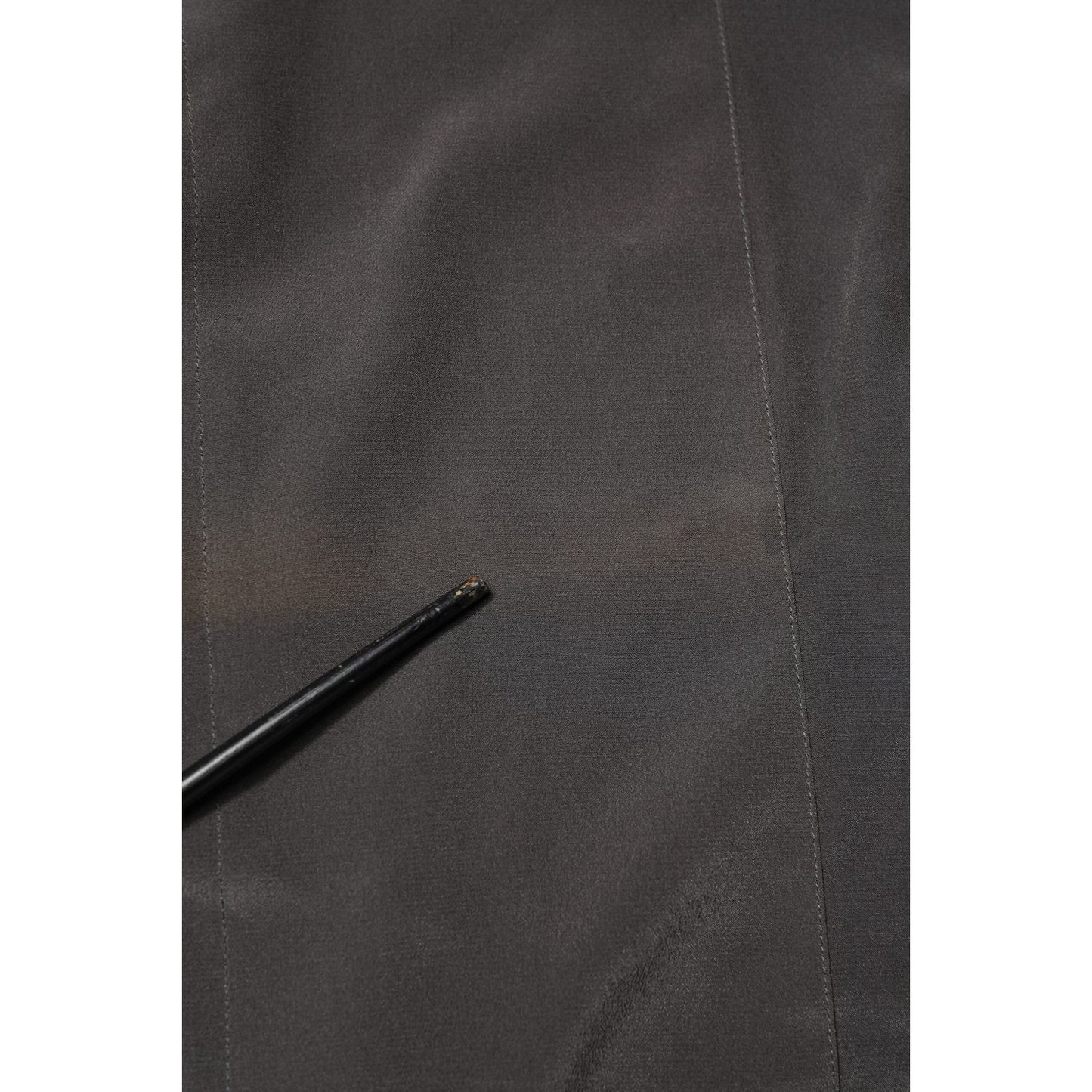 Dolce & Gabbana Dark Gray Silk GOLD Dress Formal Shirt