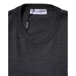 Dolce & Gabbana Gray Wool Logo Knitted Men Pullover Sweater