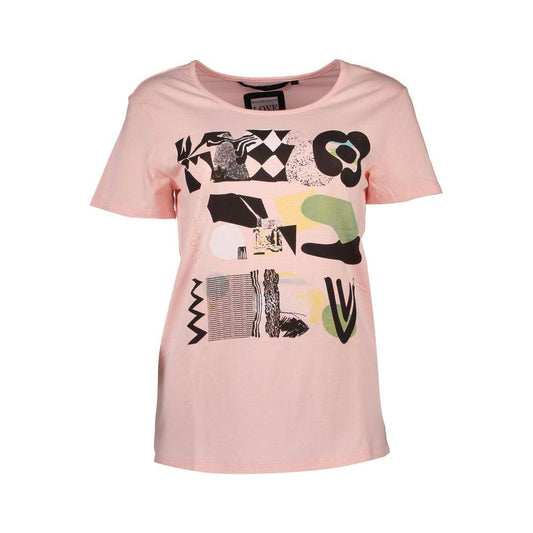 Silvian Heach Silvian Heach Pink Cotton Women T-Shirt SI-1262-2XS