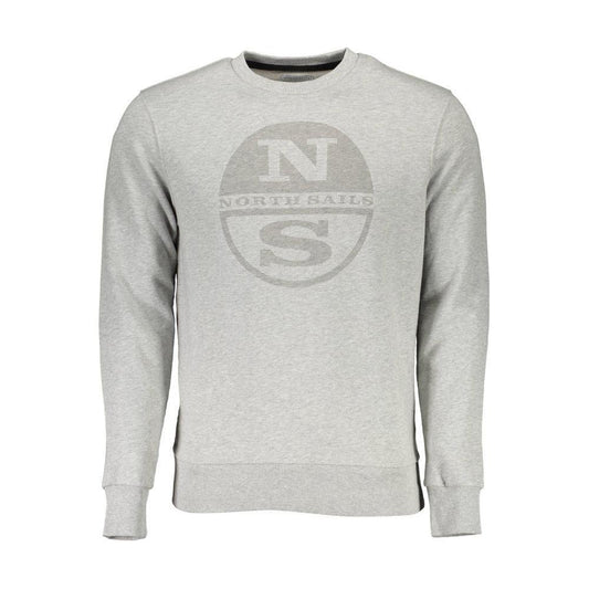 North Sails Gray Cotton Unisex Sweatshirt