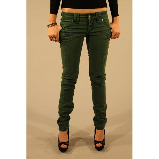 John Galliano John Galliano Green Cotton Women Jean JO-2332-W28 1728,67403481248,Clothing,Green,Jeans & Pants - Women - Clothing,John Galliano,New with tags,W28,Women,Women - Clothing