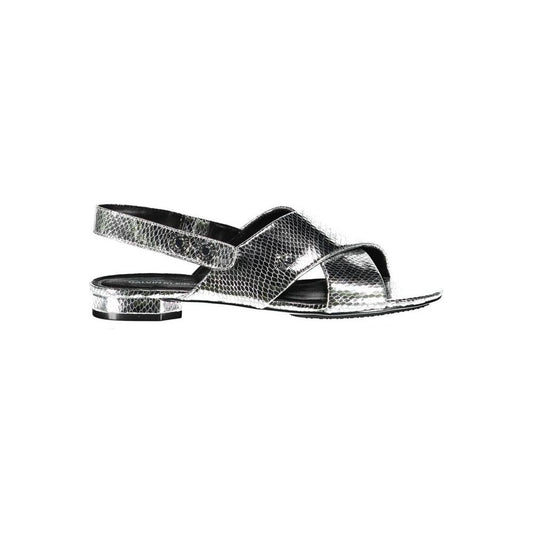 Calvin Klein Calvin Klein Silver Leather Women Sandal CA-2789-EU37/US7
