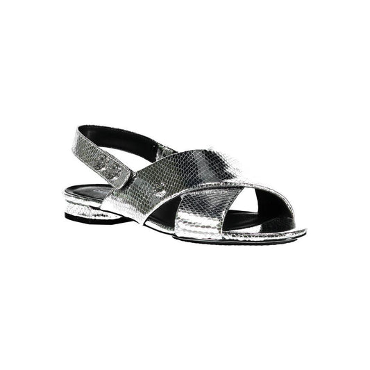 Calvin Klein Calvin Klein Silver Leather Women Sandal CA-2789-EU37/US7
