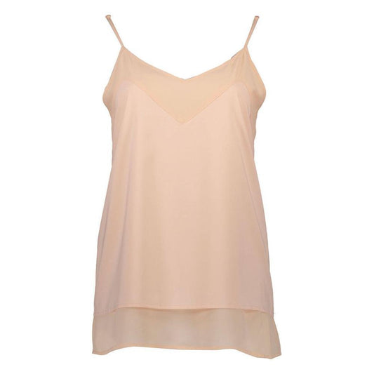 Silvian Heach Pink Polyester Women Tank Top