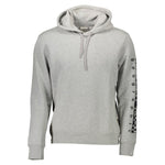 Napapijri Gray Cotton Men Sweater NA-8334-XXL