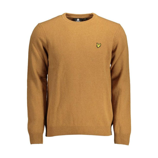 Lyle & Scott Lyle & Scott Brown Wool Men Sweater LY-15060-S 1728,67403481248,Brown,Clothing,Lyle & Scott,Men,Men - Clothing,New with tags,S,Sweaters - Men - Clothing