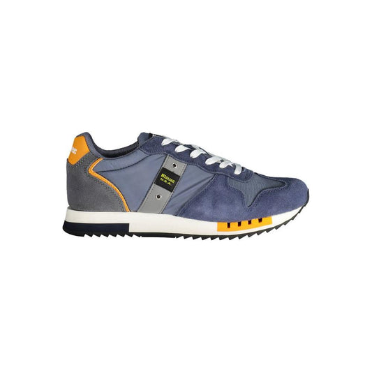 Blauer Blauer Blue Leather Men Sneaker BL-20084-EU40/US7