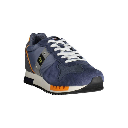 Blauer Blauer Blue Leather Men Sneaker BL-20084-EU40/US7