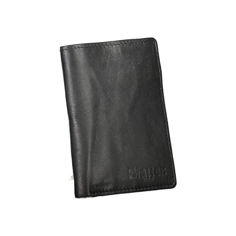 Blauer Elegant Black Leather Dual Compartment Wallet BL-27443