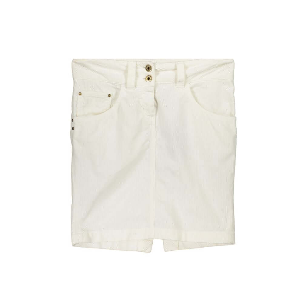 Patrizia Pepe White Cotton Skirt PA-27763-38