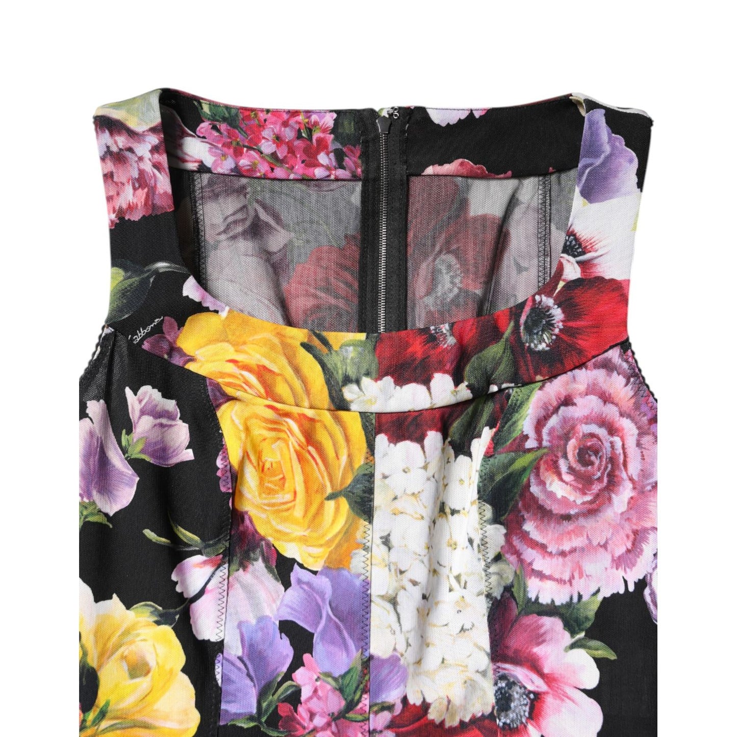 Dolce & Gabbana Multicolor Ortensia Patchwork Sheath Dress