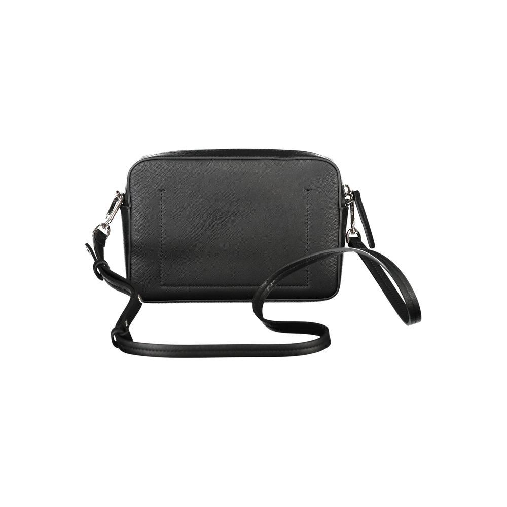 Front view with bag zipped and handles upright.