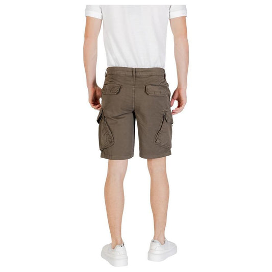 Lyle & Scott Green Cotton Bermuda