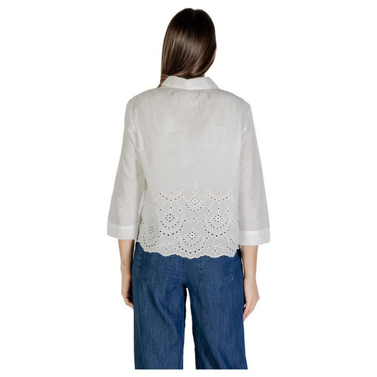 Street One Street One White Cotton Shirt ST-16630800008-IT38|XS 1728,34 | XXS,46,71956299936,Clothing,IT36|XXS,IT38|XS,IT40|S,IT42|M,IT44|L,New with tags,Shirts - Women - Clothing,Street One,White,Women,Women - Clothing