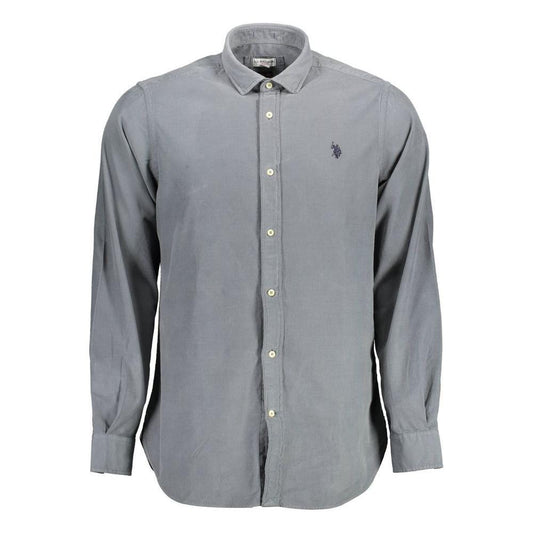 U.S. POLO ASSN. Blue Cotton Men Shirt US-36893-XL