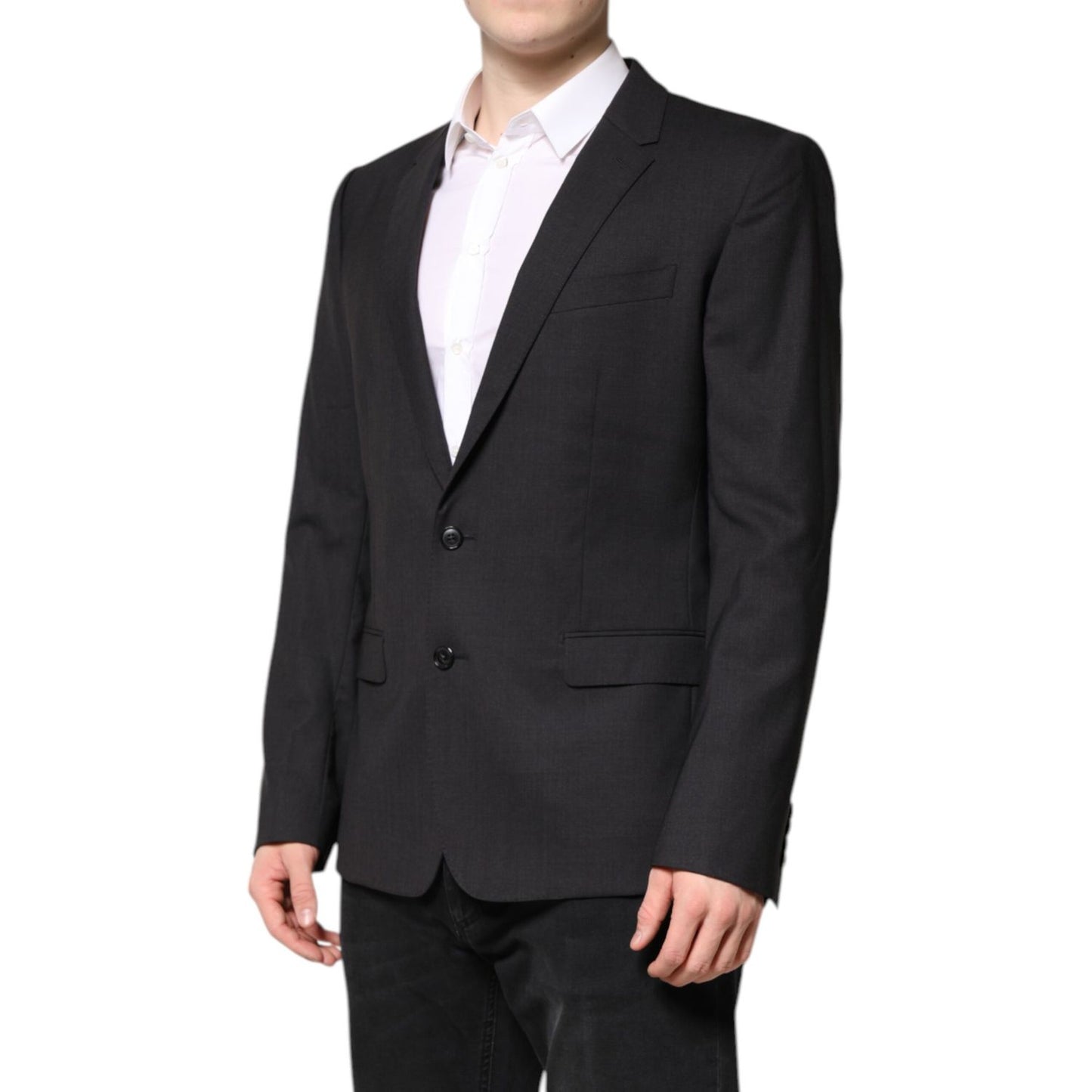 Dolce & Gabbana Dark Gray MARTINI Single Breasted Jacket