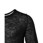 Dolce & Gabbana Black Polyester Crew Neck Pullover Sweater