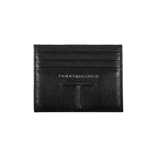 Tommy Hilfiger Black Leather Men Wallet TO-17498